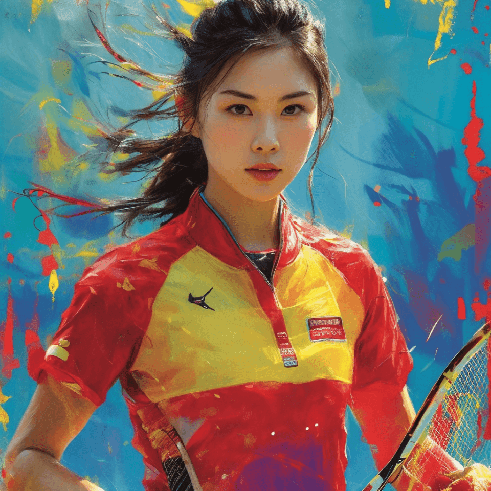 Athlete Image Generated by SenseTime's Second Painting